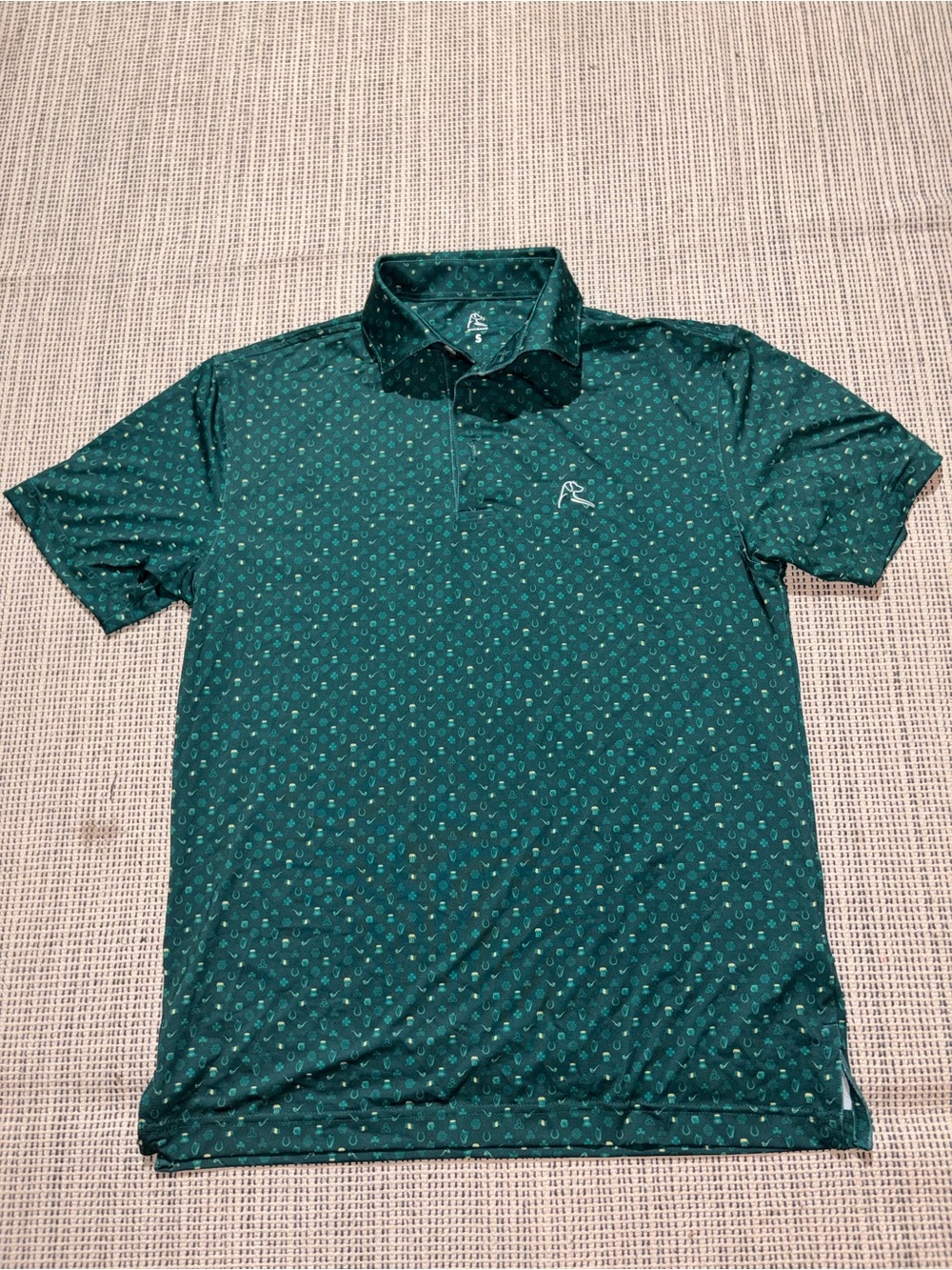 RHOBACK Men's Short Sleeve Performance Polo Size S In Green